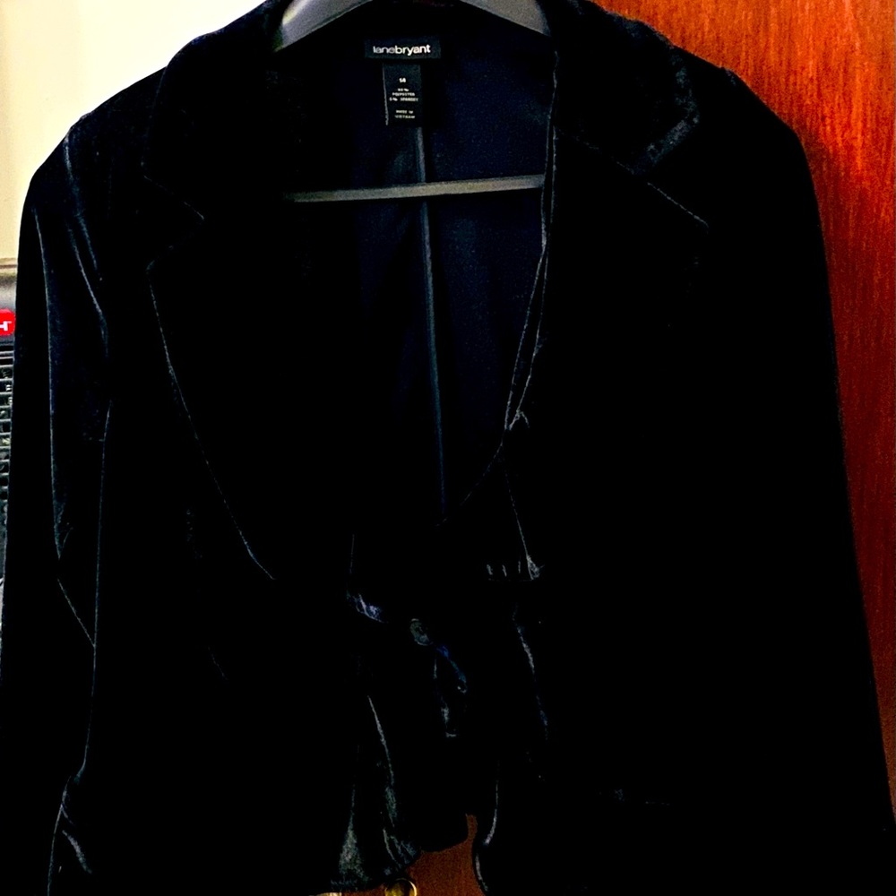 Black velvet jacket